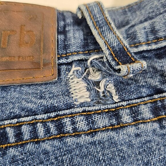 Vintage Canyon River Blues Patchwork Denim Jean Maxi Skirt 11 Womens Distressed - Picture 14 of 14